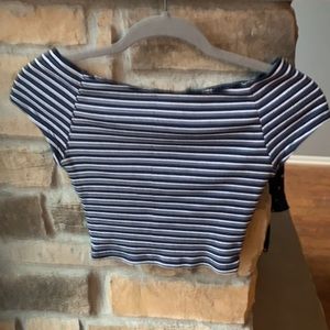 Brandy Melville Striped Crop Top